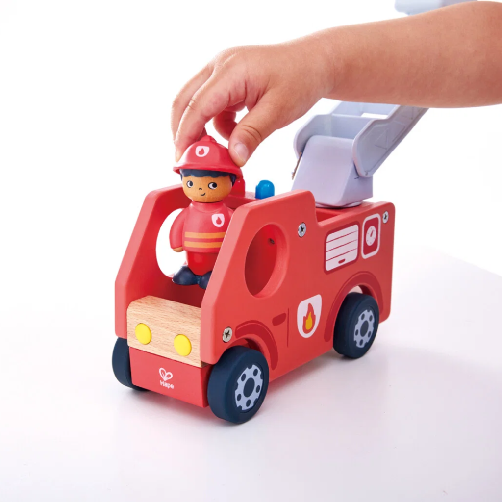 Hape - Brølende brandbil med lyd og bog