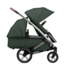 Joolz Geo5 double søskendeklapvogn forest green