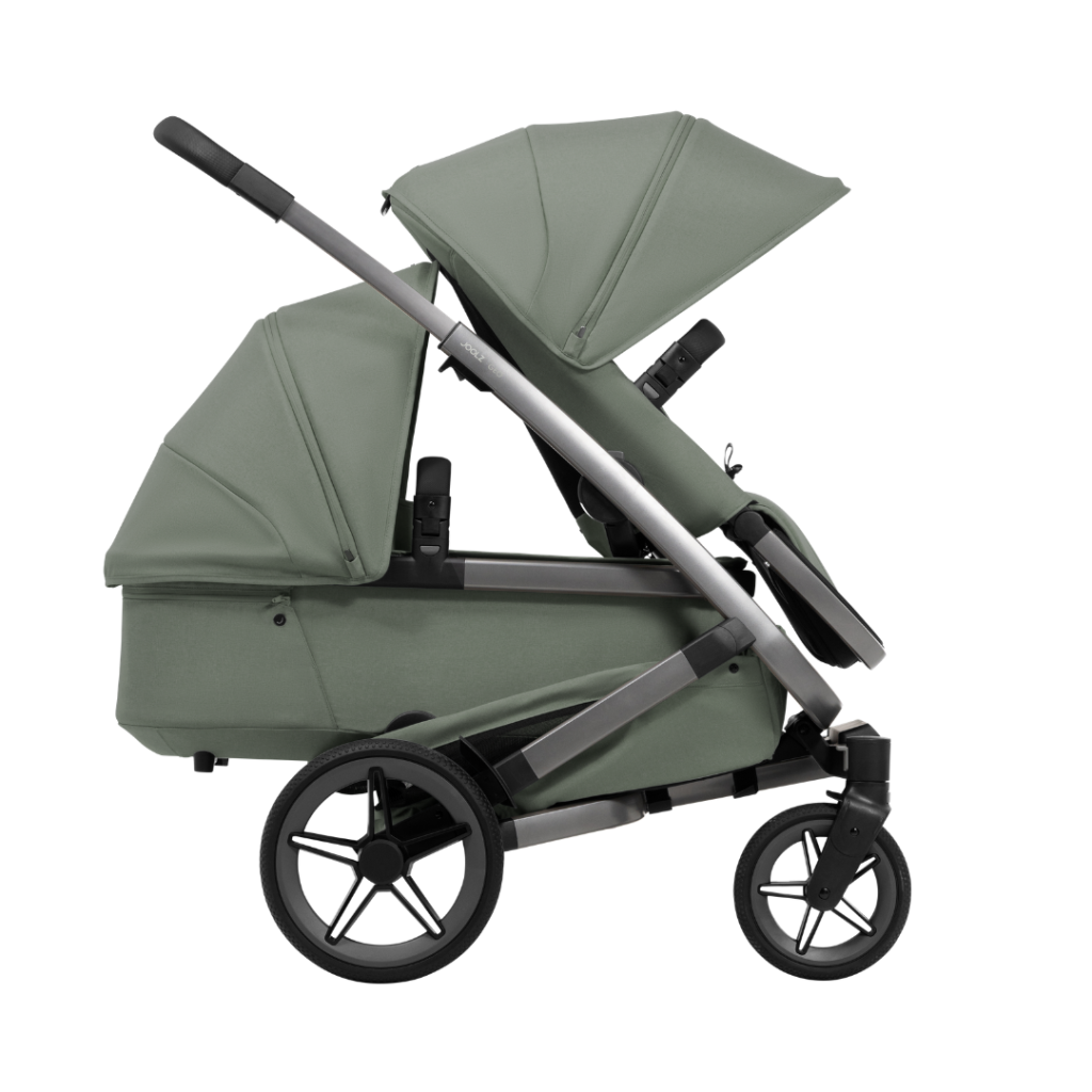 Joolz Geo5 double søskendeklapvogn sage green
