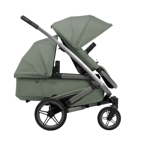 Joolz Geo5 double søskendeklapvogn sage green