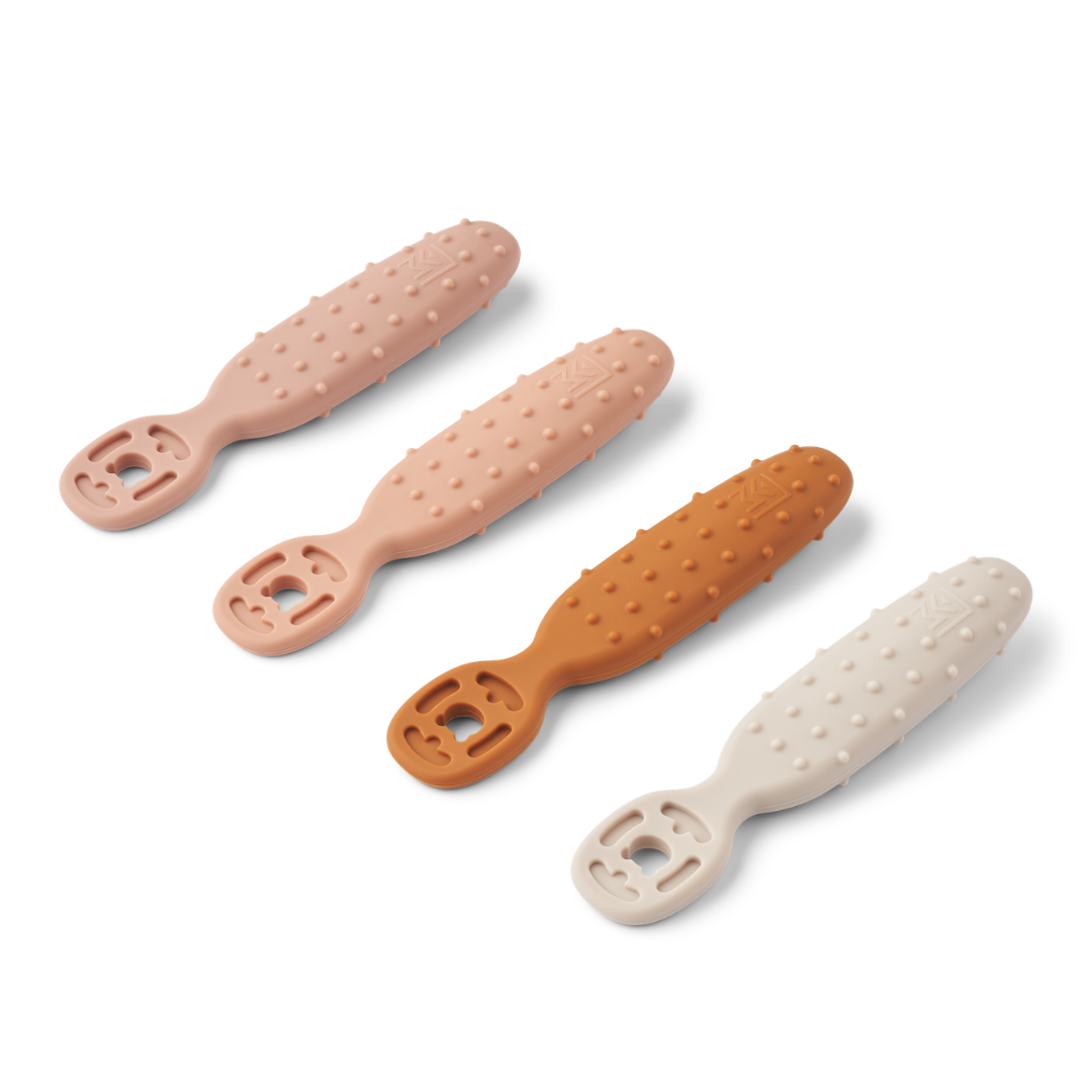 Liewood Caelia baby læringsskeer 4-pak - Pale tuscany multi mix