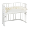 babybay flettet sengerand ivory