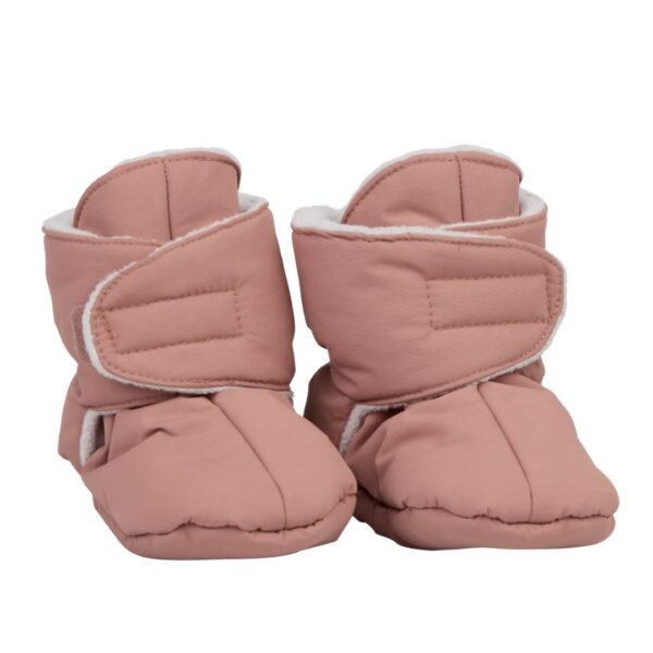 voksi baby booties varme futter blush pink