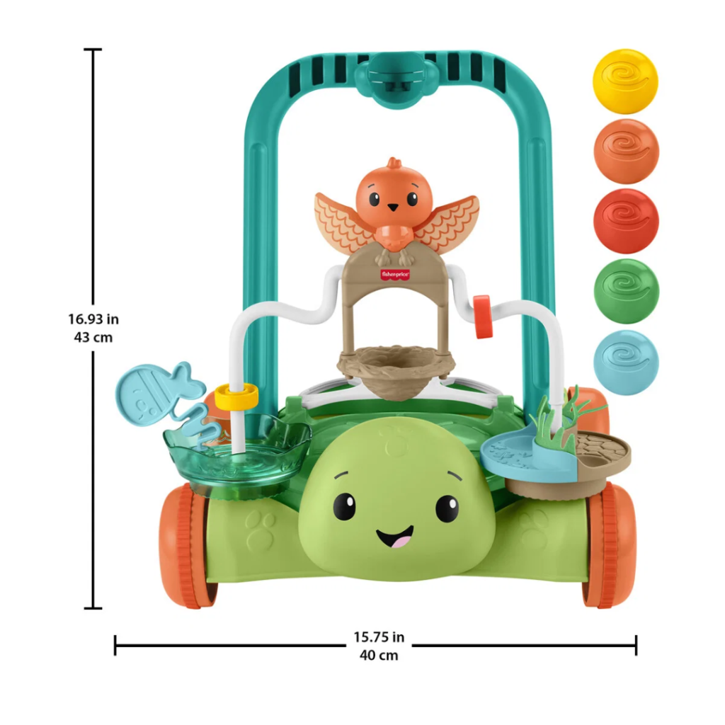Fisher-Price Skildpadde Gåvogn med bolde