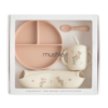 Mushie Silicone Feeding Toddler Set børneservice