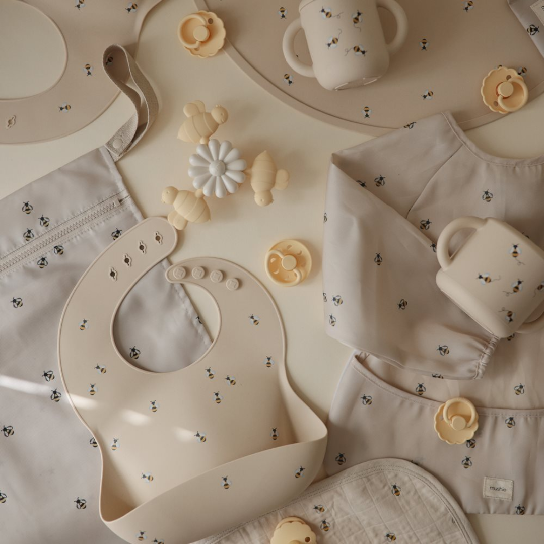 Mushie Silicone Feeding Toddler Set børneservice