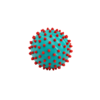 Senso-Dot Balls - Edushape 1 stk. 10 cm. turkis
