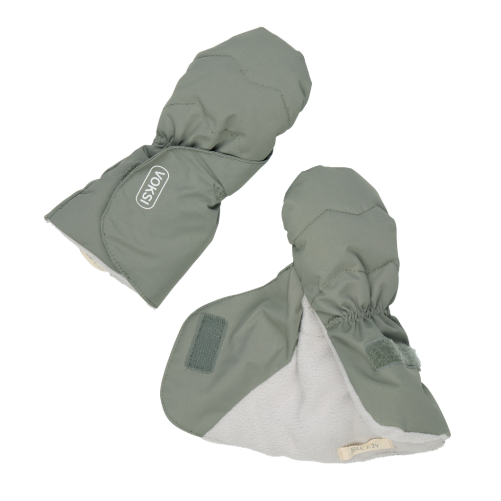 voksi baby mittens varme luffer 2026 meadow green