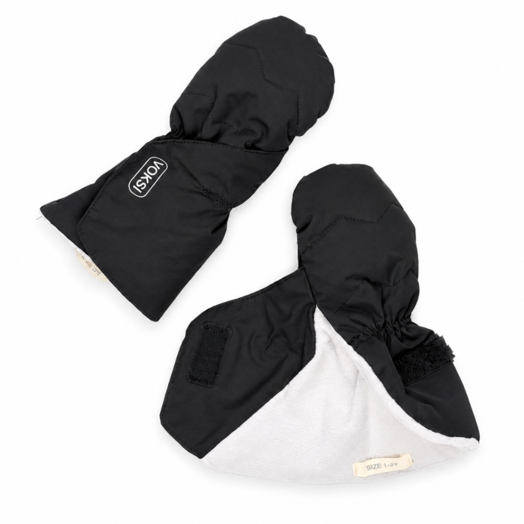 voksi baby mittens varme luffer 2026 sort