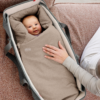 voksi wool wrap walnut baby