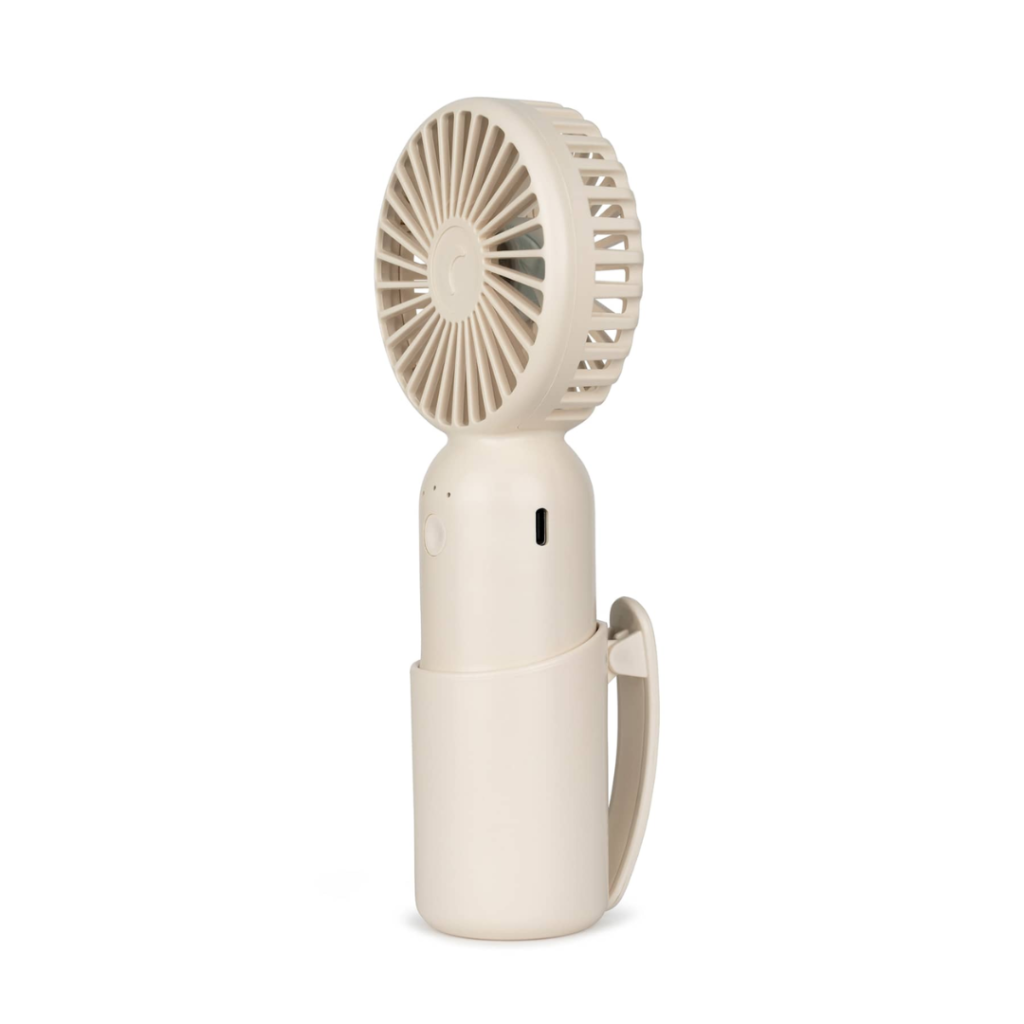 moonboon Mini Ventilator med klips ophæng cream white