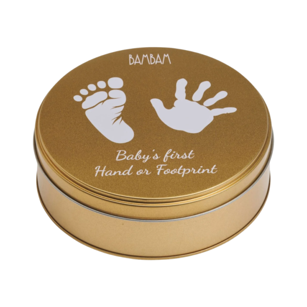 BAMBAM - Gips Fod Håndaftryk - Guld