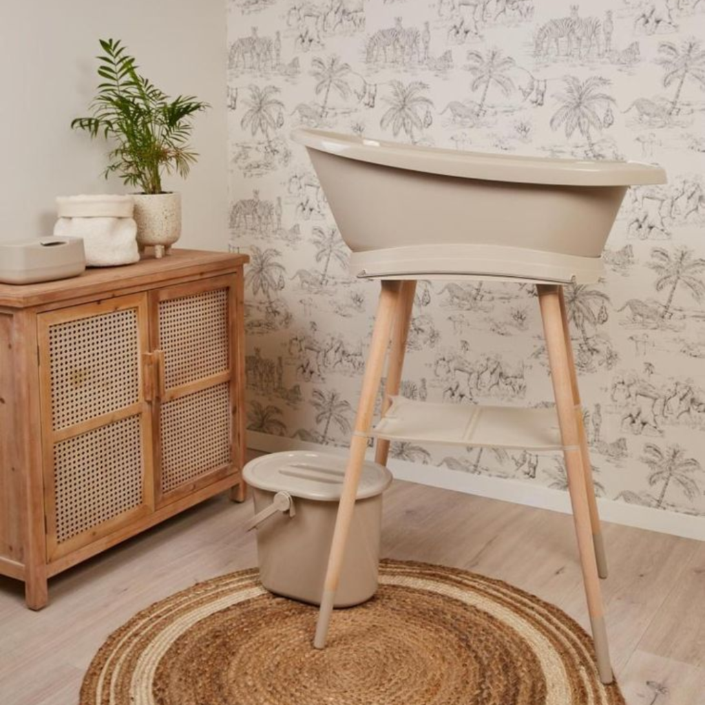 Bébé-Jou - Babybadekar Sense på stativ - taupe