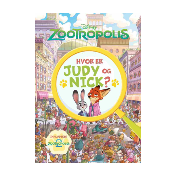 Hvor er Judy og Nick En Zootropolis søg og find-bog