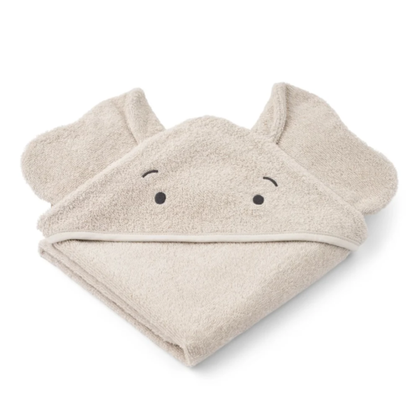 LW21158 Albert Elephant Hooded Towel 5060 sandy