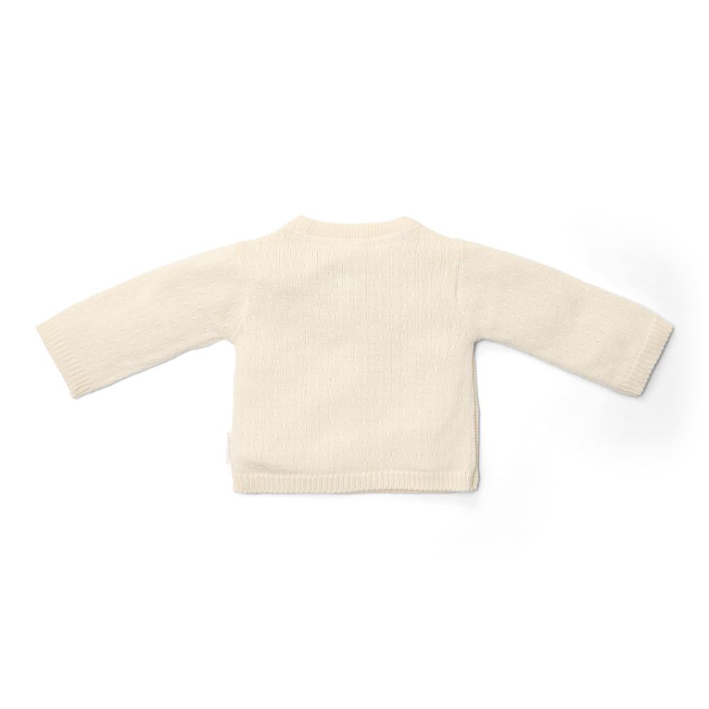 Little Dutch - Strikket Cardigan wrap - Off White