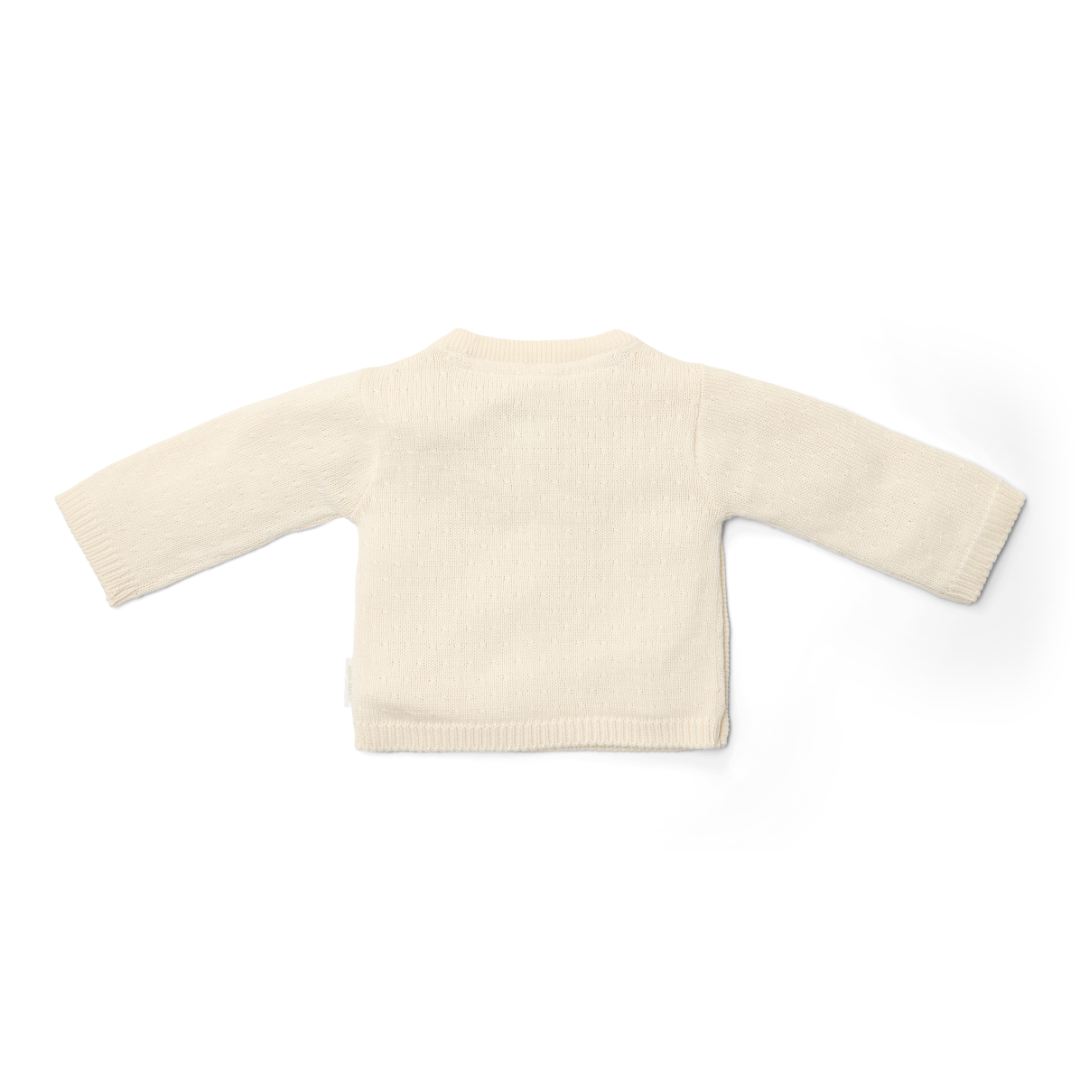 Little Dutch - Strikket Cardigan wrap - Off White