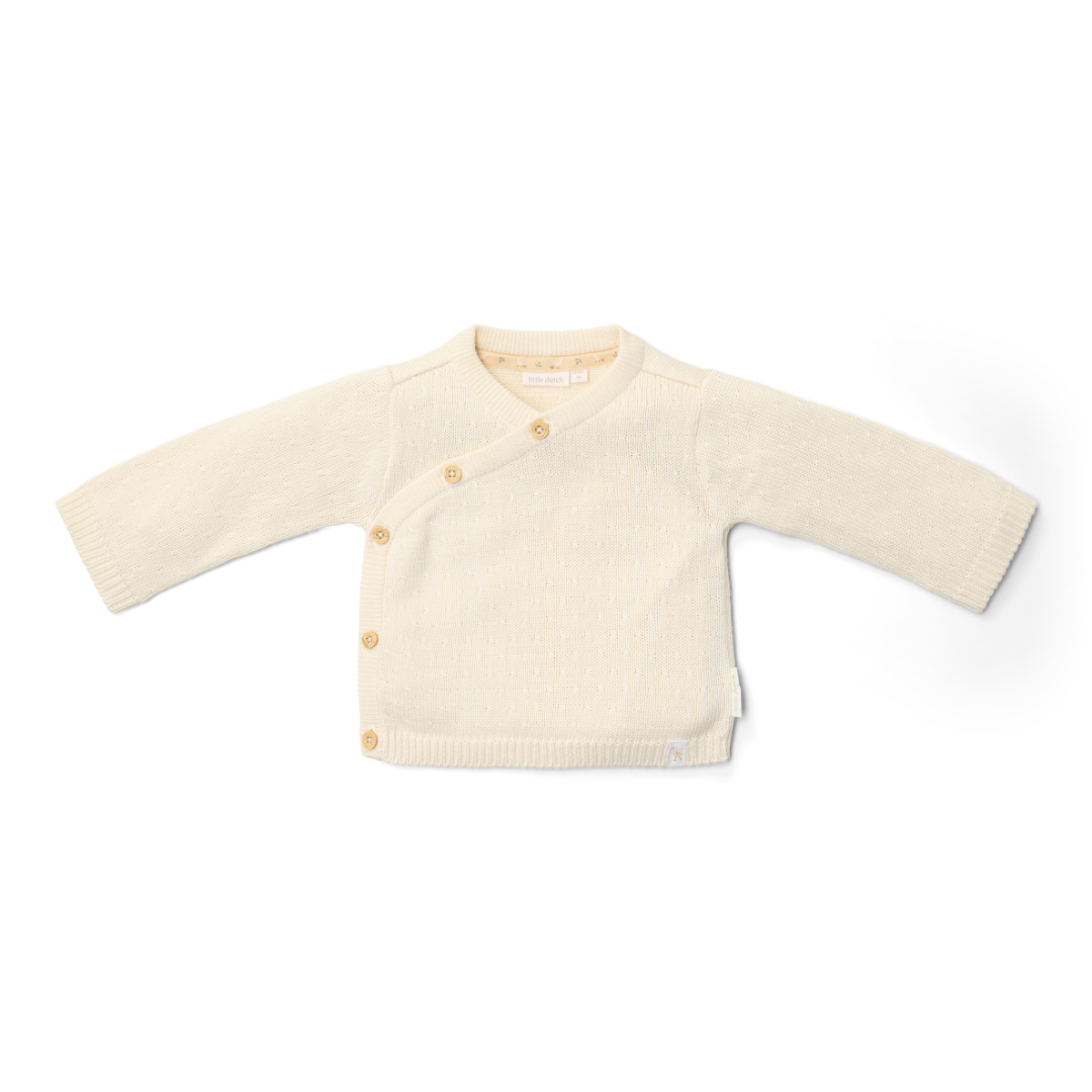 Little Dutch - Strikket Cardigan wrap - Off White - 50