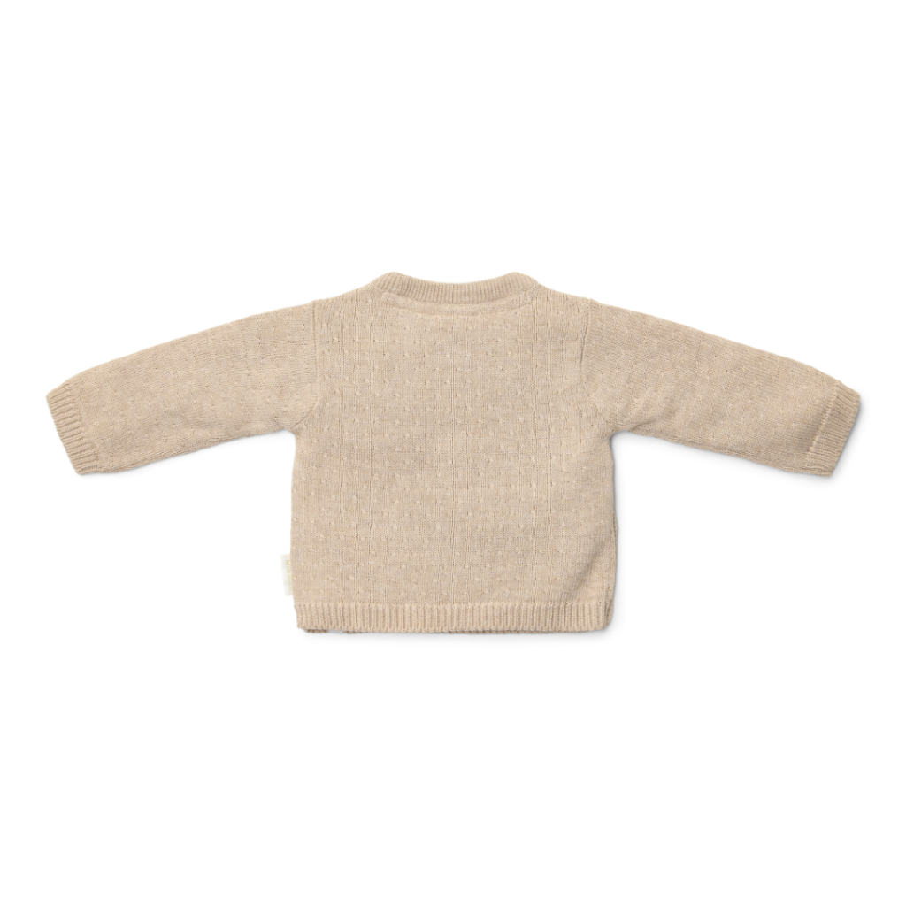 Little Dutch - Strikket Cardigan wrap - Soft Beige Melee