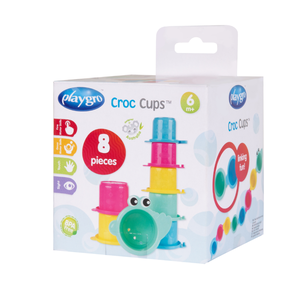 Playgro Croc Cups - krokodille stabelkopper