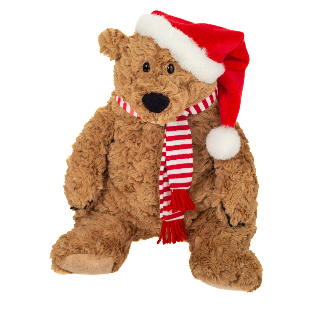 Teddy Hermann - Bjørnen Howard 34 cm - brun julebamse