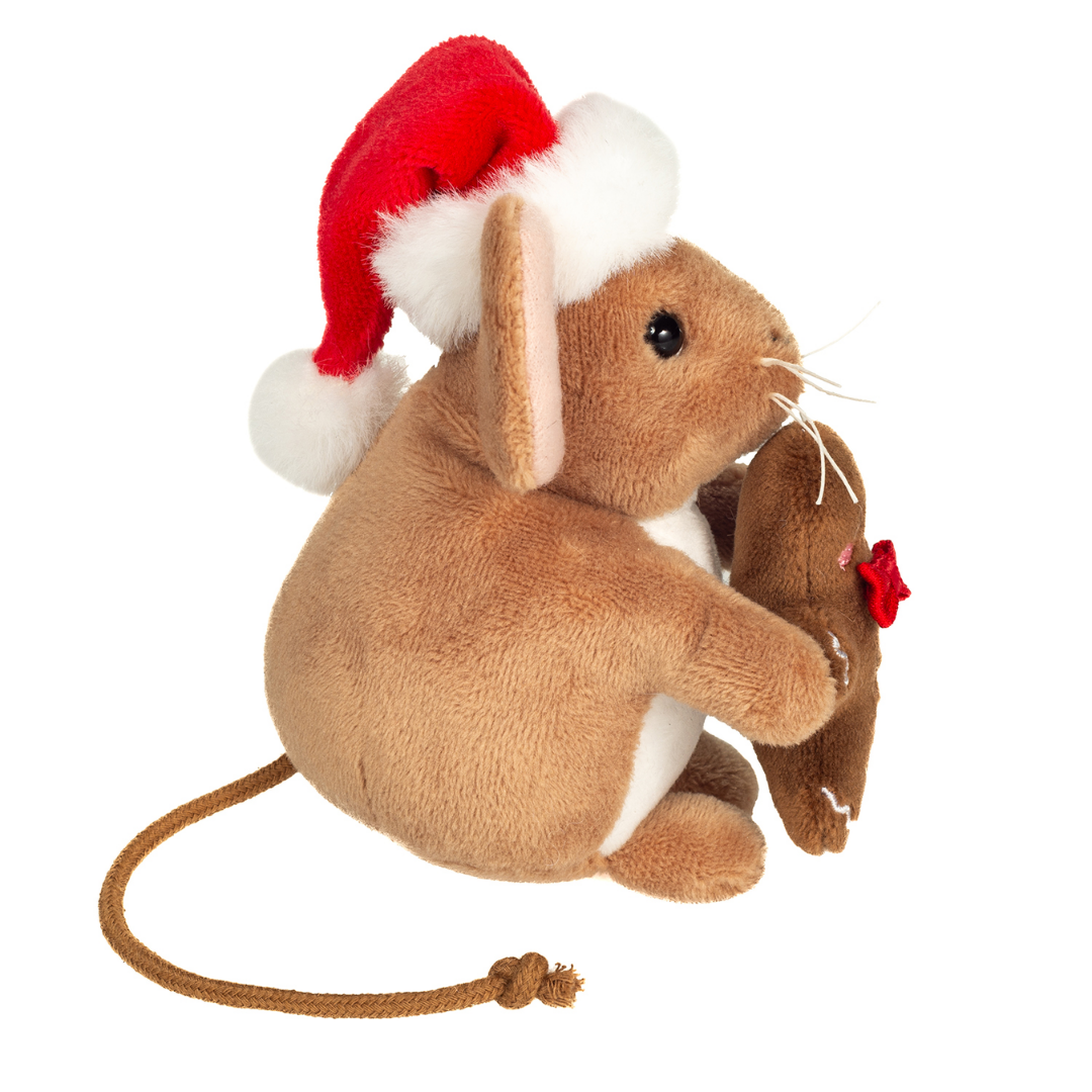 Teddy Hermann - Julemus med peberkagemand 11 cm