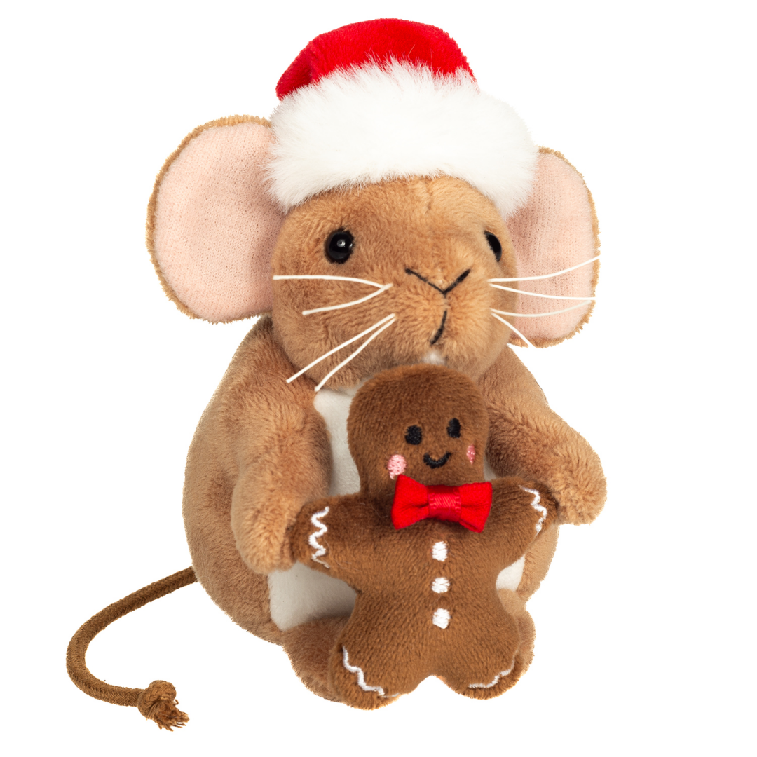 Teddy Hermann - Julemus m. peberkagemand 11 cm