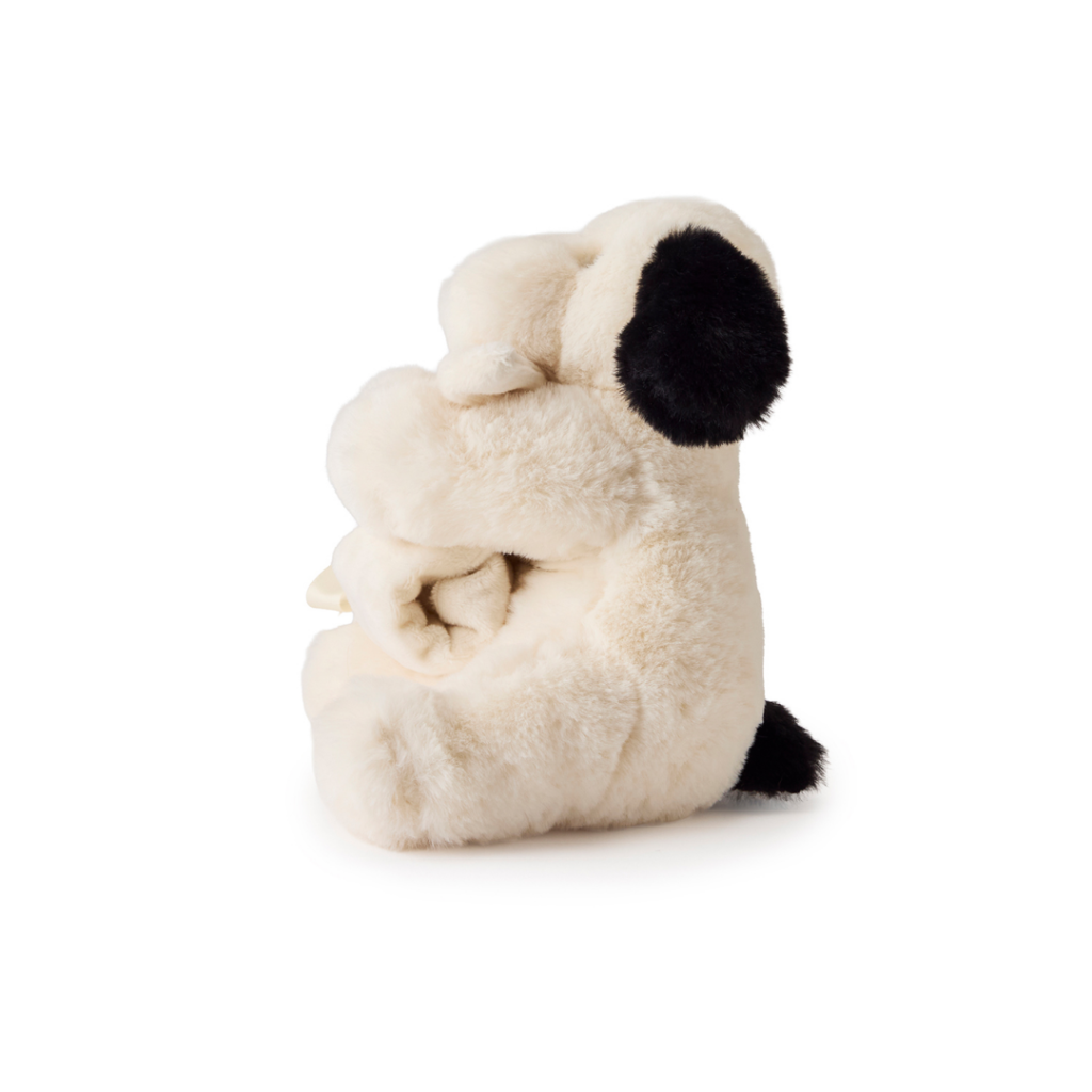 Teddy Hermann - Nusseklud - Hund sort-hvid