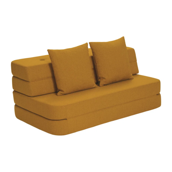 by KlipKlap 3 Fold Sofa 120 cm Sennepsgul