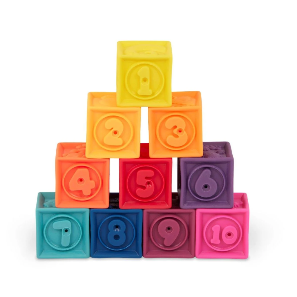 B. Toys One Two Squeeze klodser - orange