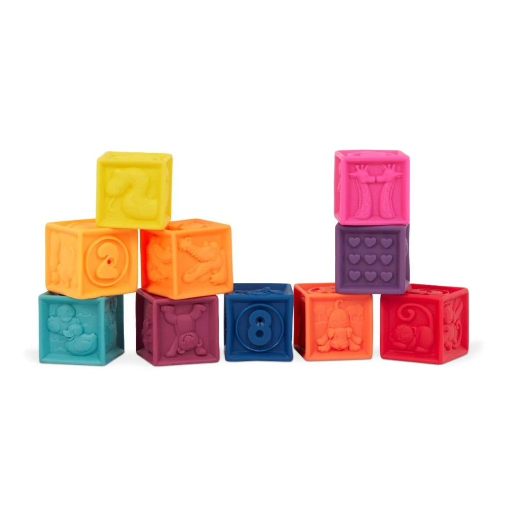 B. Toys One Two Squeeze klodser - orange