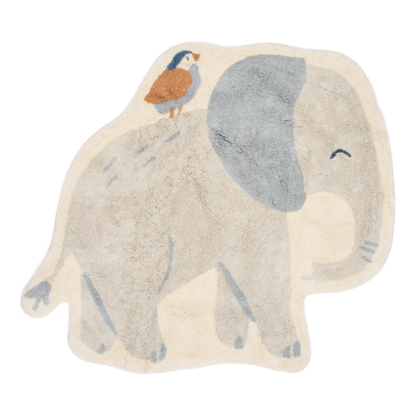 Little Dutch - Gulvtæppe Elefant - Grå