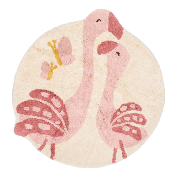 Little Dutch - Gulvtæppe Flamingo - Pink