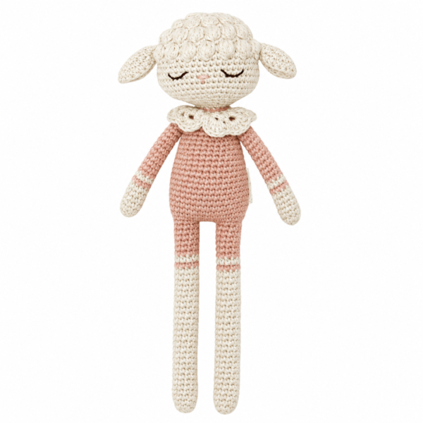 Patti Oslo Lilli Lamb rosa - Hæklet bamse