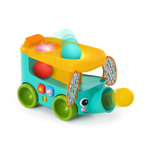 Pop and Roll Safari Bus Ball Play Toy bright starts safari bus