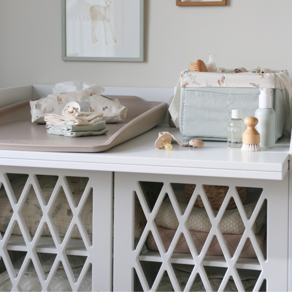 cam cam copenhagen diaper caddy woodland
