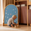hemmingsen kids magnettavle i egetræ med magneter fra vilac