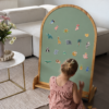 hemmingsen kids magnettavle i egetræ med magneter fra vilac