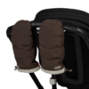 voksi stroller mittens barnevognshandsker chocolate snow edition