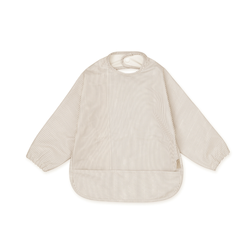 Cam Cam Copenhagen Hagesmæk med ærmer classic stripes camel