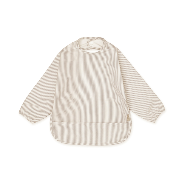 Cam Cam Copenhagen Hagesmæk med ærmer classic stripes camel
