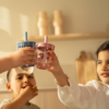 Little Dutch - Børneglas 250 ml med sugerør - Fairy Garden