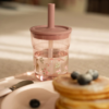 Little Dutch - Børneglas 250 ml med sugerør - Fairy Garden