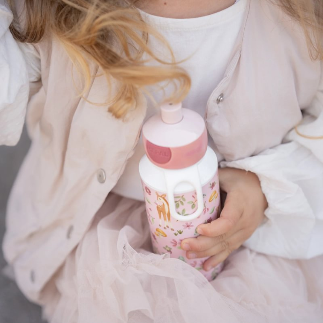 Little Dutch - Pop-Up-Drikkeflaske Campus 400 ml - Fairy Garden