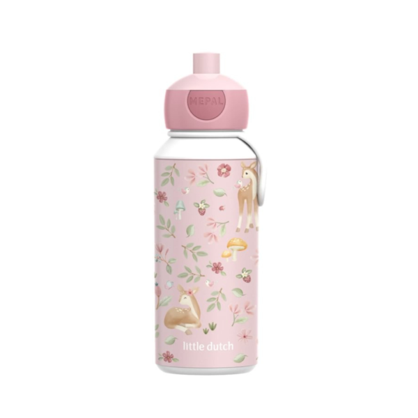 Little Dutch - Pop-Up-Drikkeflaske Campus 400 ml - Fairy Garden