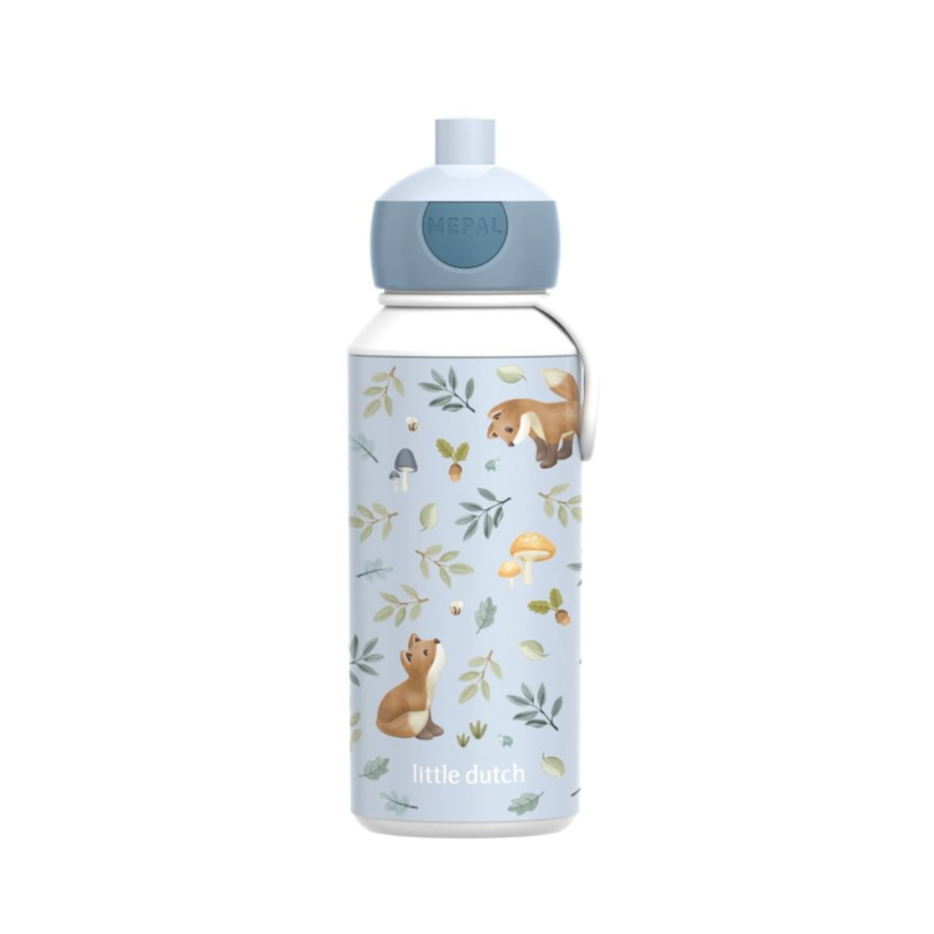 Little Dutch - Pop-Up-Drikkeflaske Campus 400 ml - Forest Friends