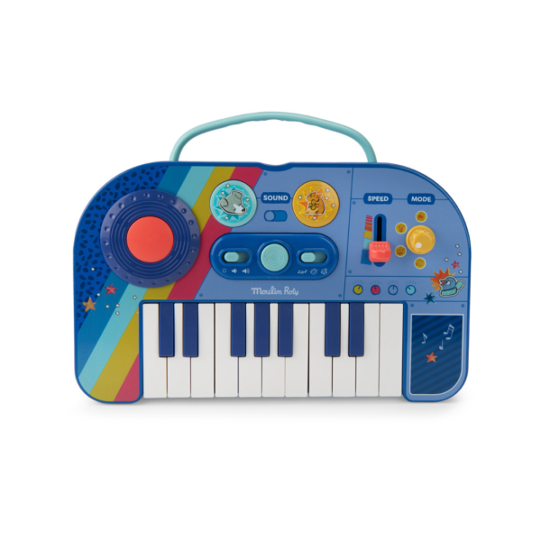 Moulin Roty Elektrisk keyboard Puce og Pilou