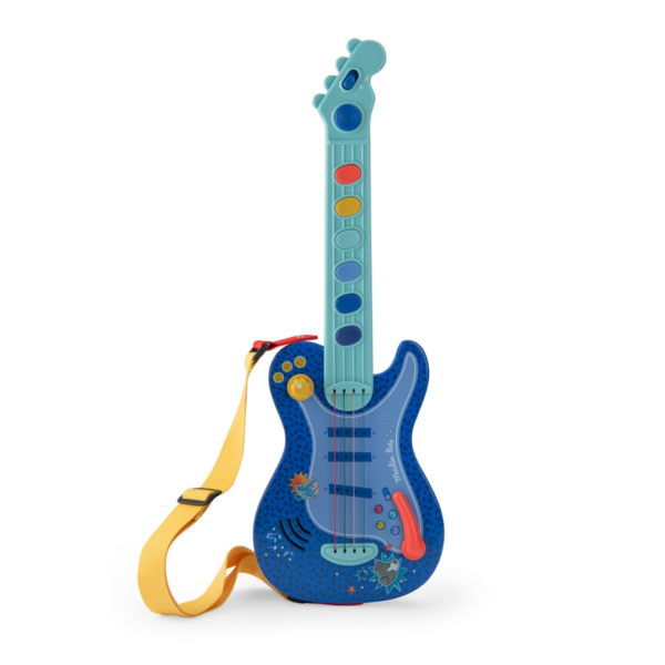 Moulin Roty - Musikinstrument - Elektrisk guitar - Puce og Pilou