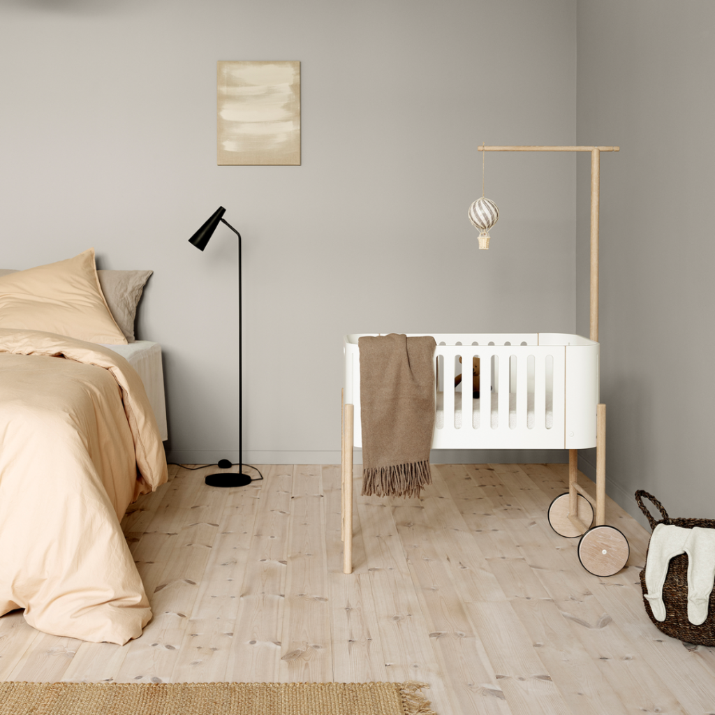 Oliver Furniture Wood Co-sleeper inkl. ombyg til bænk, hvid,eg