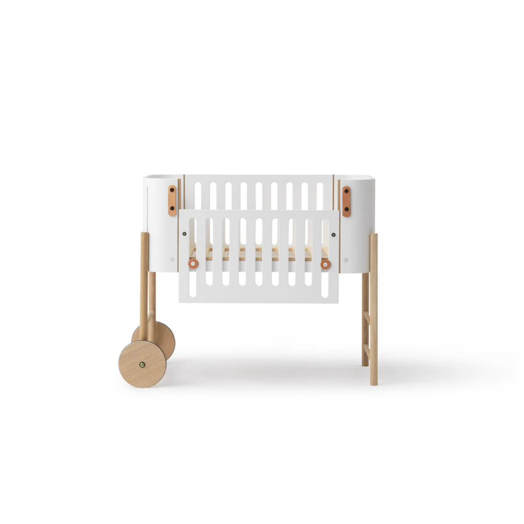 Oliver Furniture Wood Co-sleeper inkl. ombyg til bænk, hvid,eg